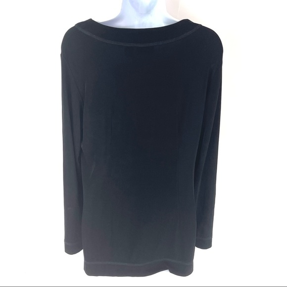 Chicos Women’s Black Top 1 M - Picture 2 of 5